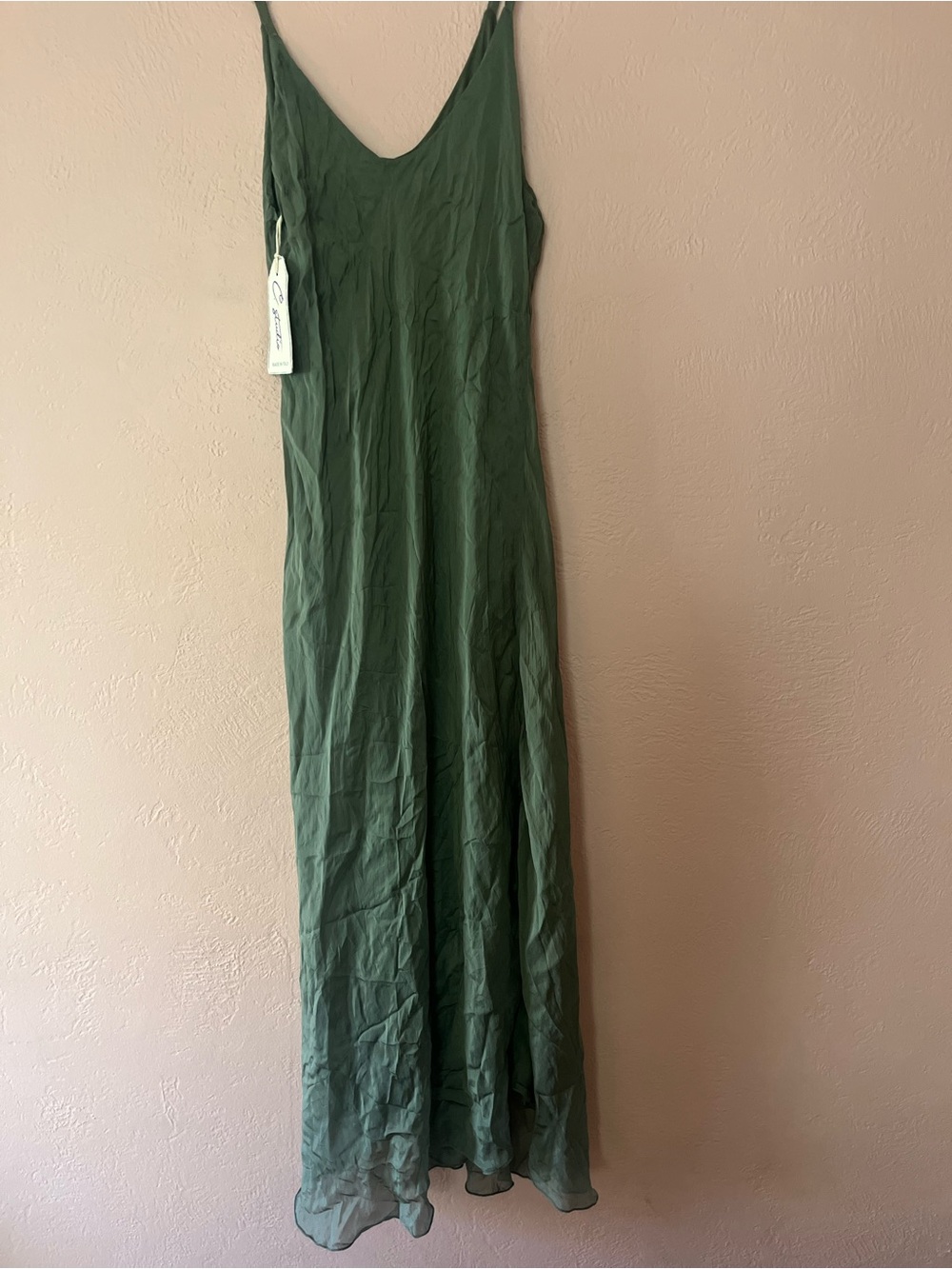 C Estudio olive green maxi slip dress
Made in Italy